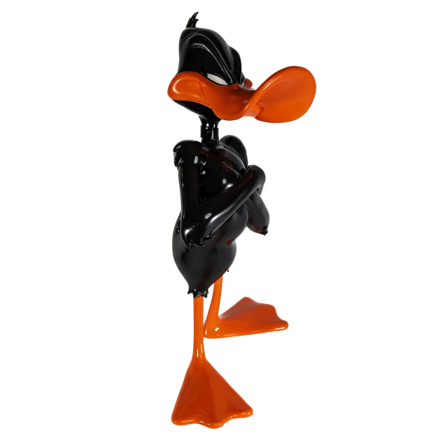 Daffy Duck – поп арт фигура, изрисувана на ръка, снимка 3