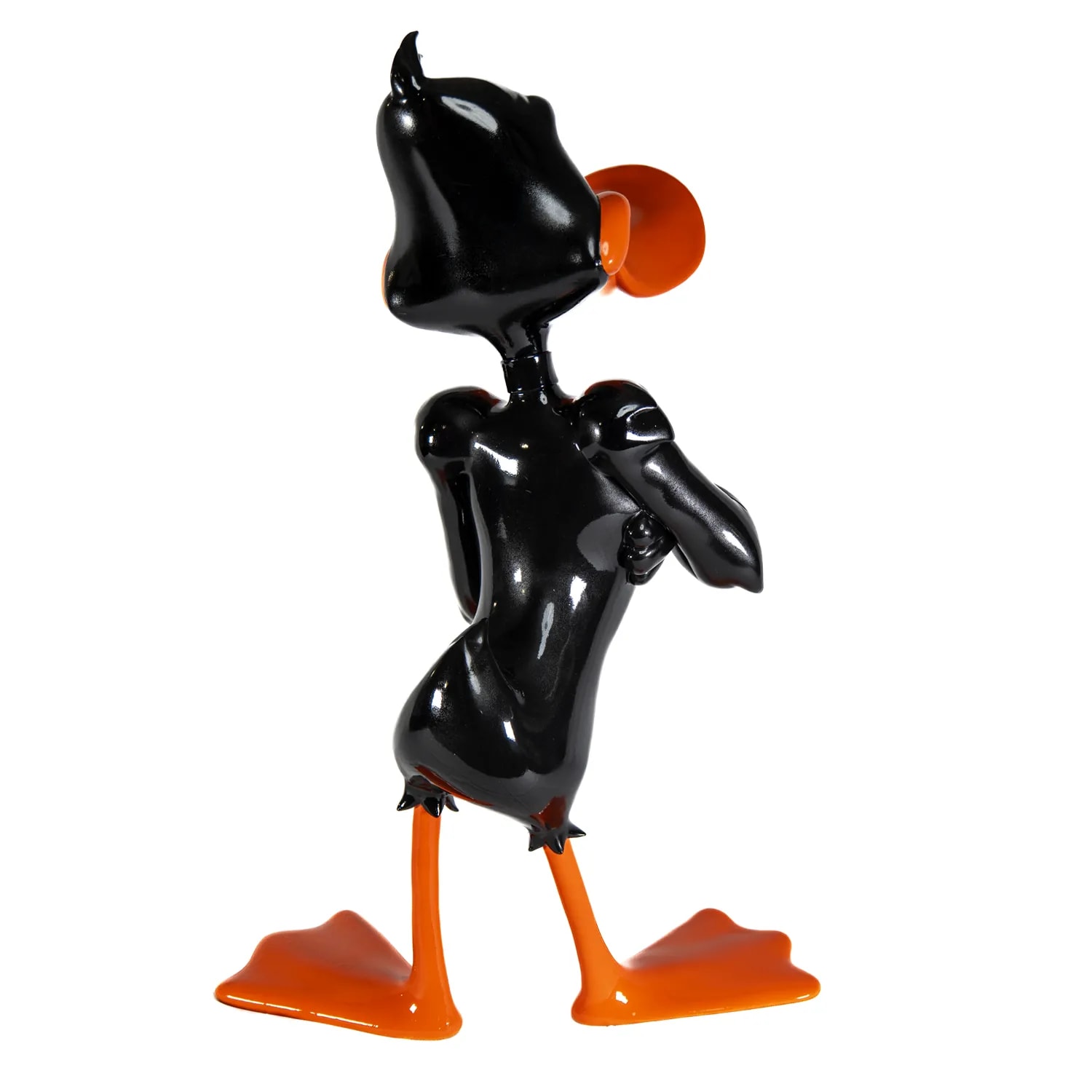 Daffy Duck – поп арт фигура, изрисувана на ръка, снимка 2